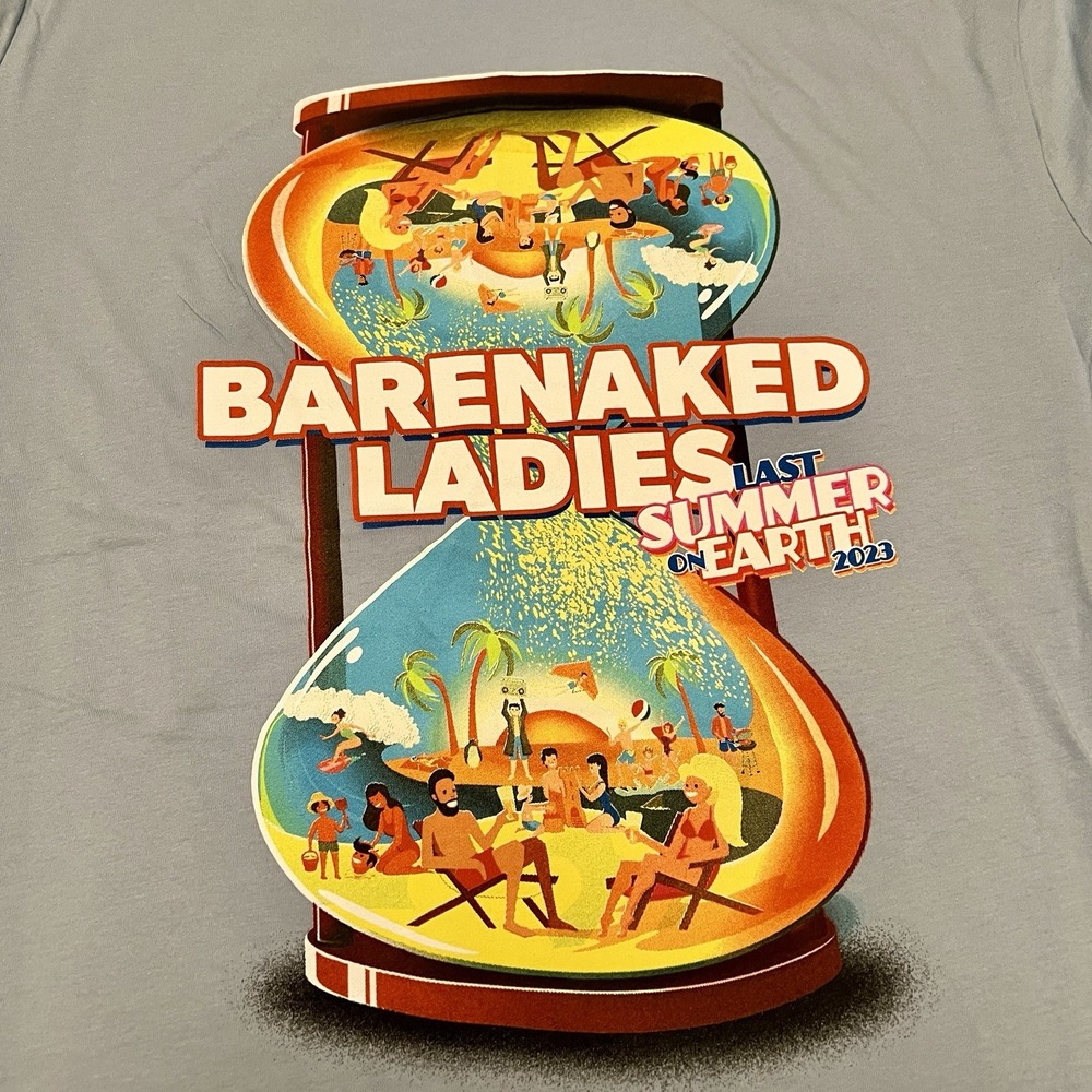 Barenaked‎ Ladies 2023 Tour T-Shirt Last Summer on Earth Concert Blue 2XL